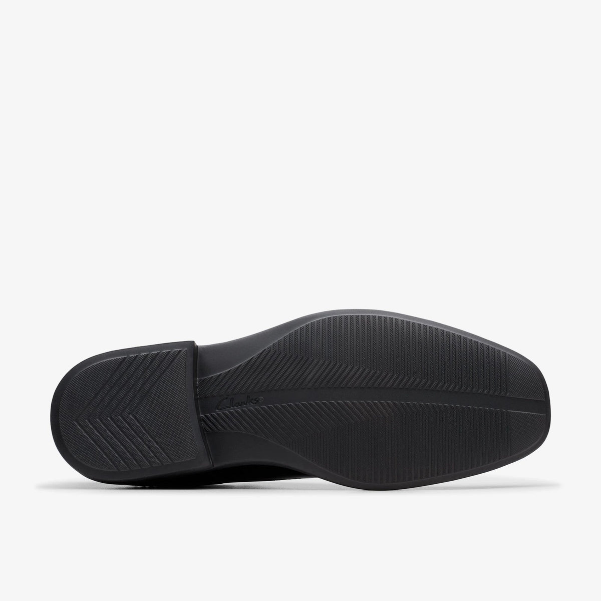 Square-Toe Leather Oxford - Black