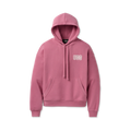 Women's Oversized Chenille Appliqué Hoodie - Black