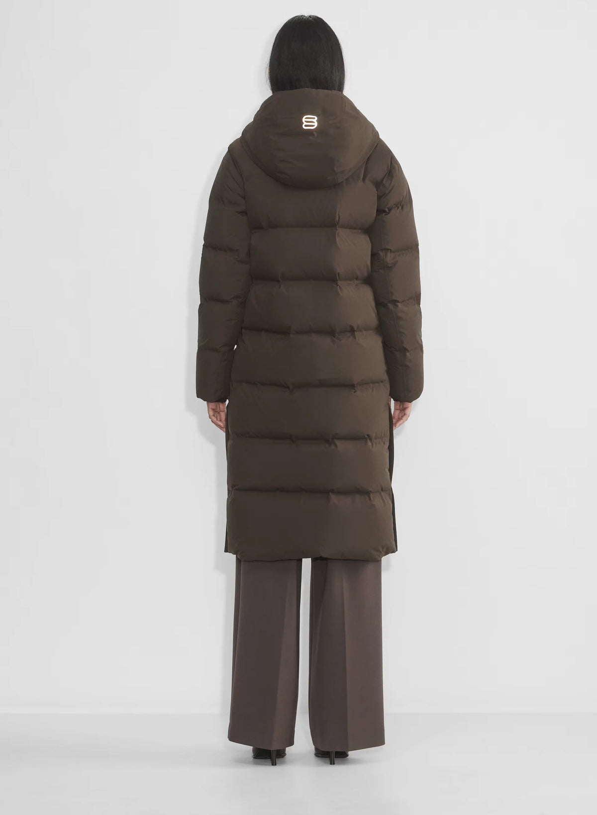 Waterproof Long Down Puffer Coat - Gray