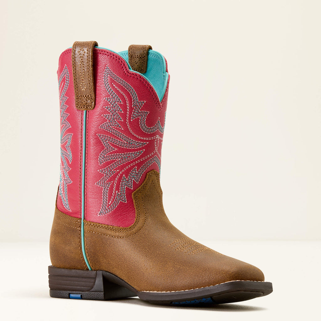 Kids' Wide Square Toe Western Boot - Pink