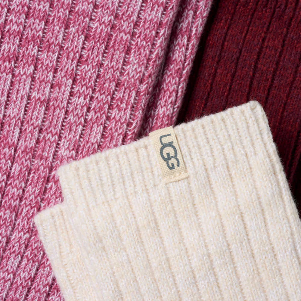 Women's Rib Knit Slouchy Crew Socks 3-Pack