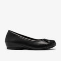 Leather Ballet Flat - Black