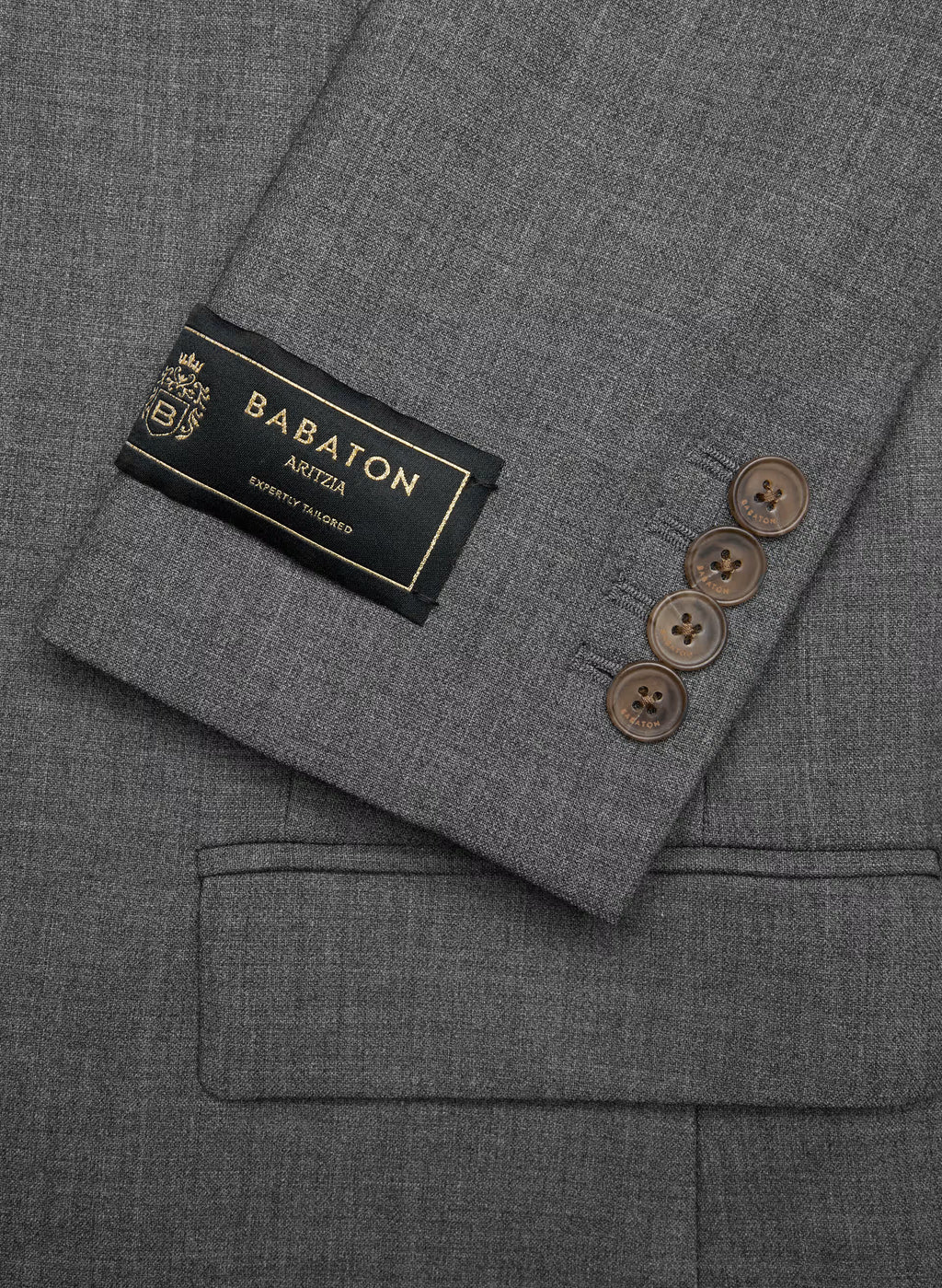 Single-Breasted Stretch Blazer - Check