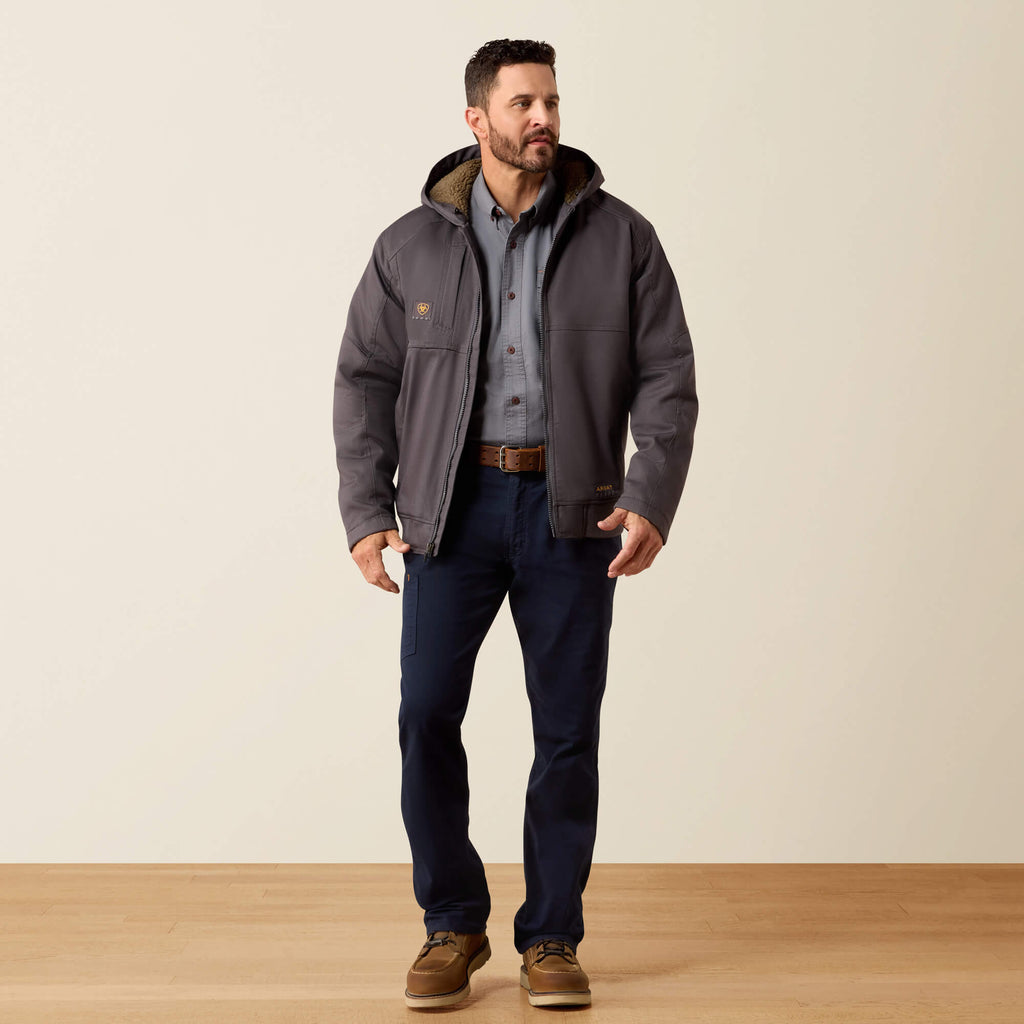 Men's Water-Repellent Sherpa-Lined Work Jacket