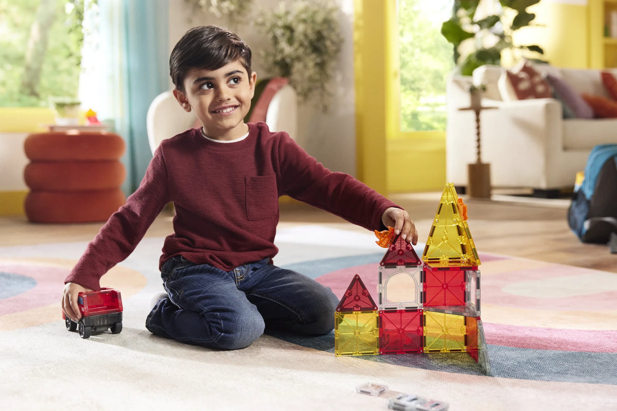 Fire Rescue Magnetic Building Set - 27 Pieces