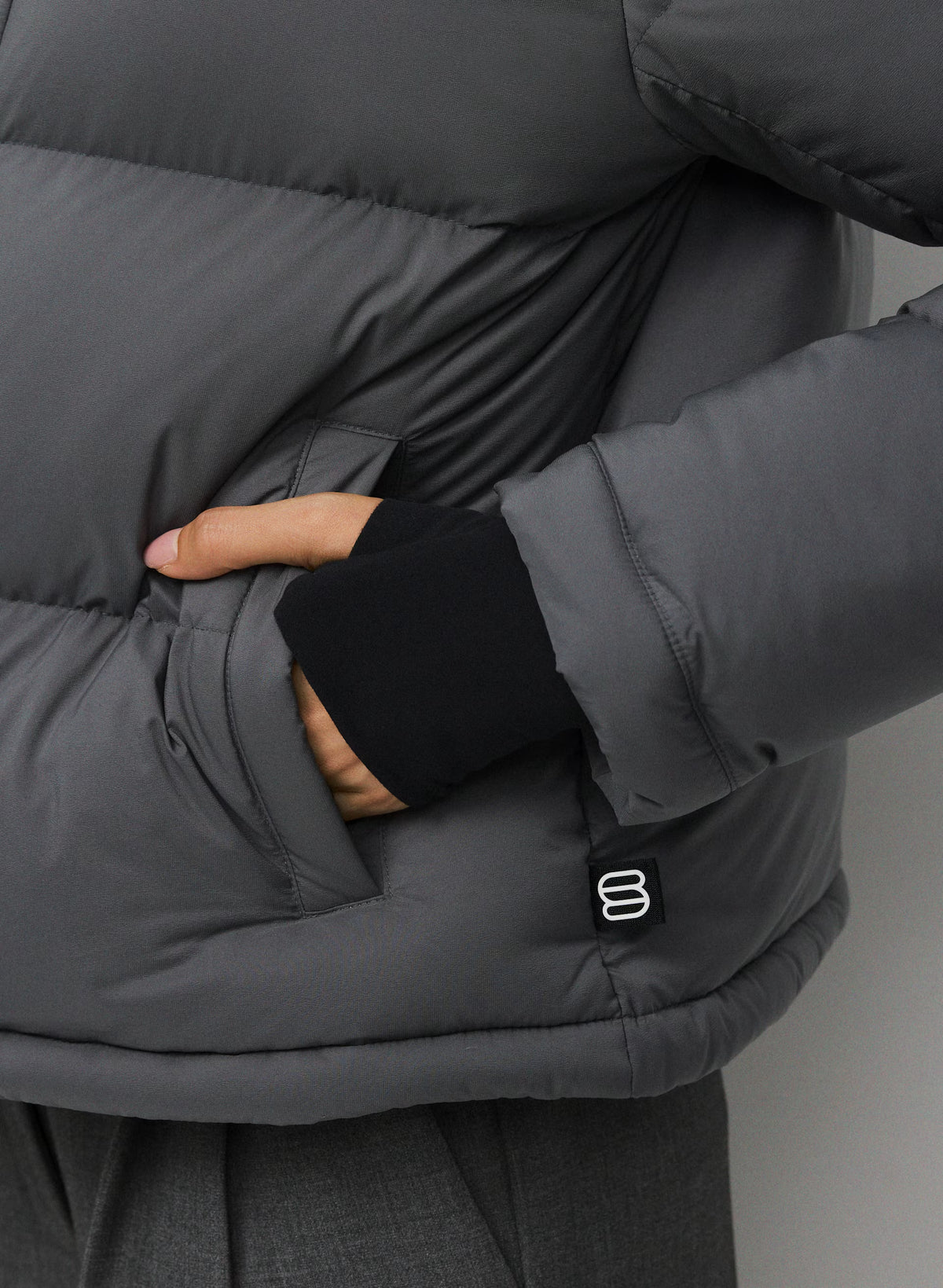 Short Down Puffer Jacket - Blue