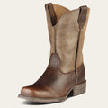 Kids' Leather Western Boot - Earth