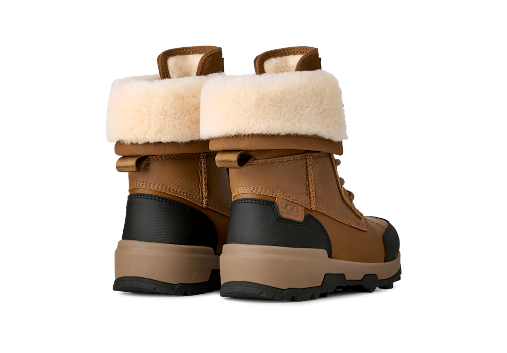 Kids' Waterproof Leather And Suede Winter Boot - Chestnut