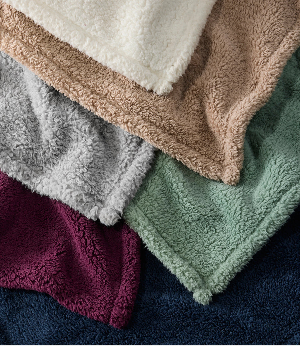 Hooded Sherpa Wearable Throw - Gray