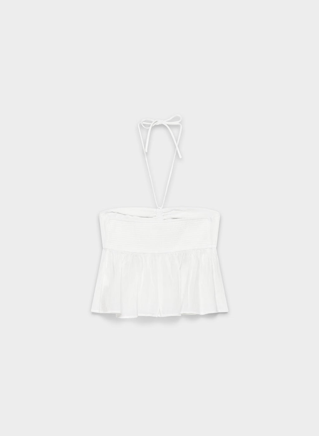 Cotton Halter Top - Navy