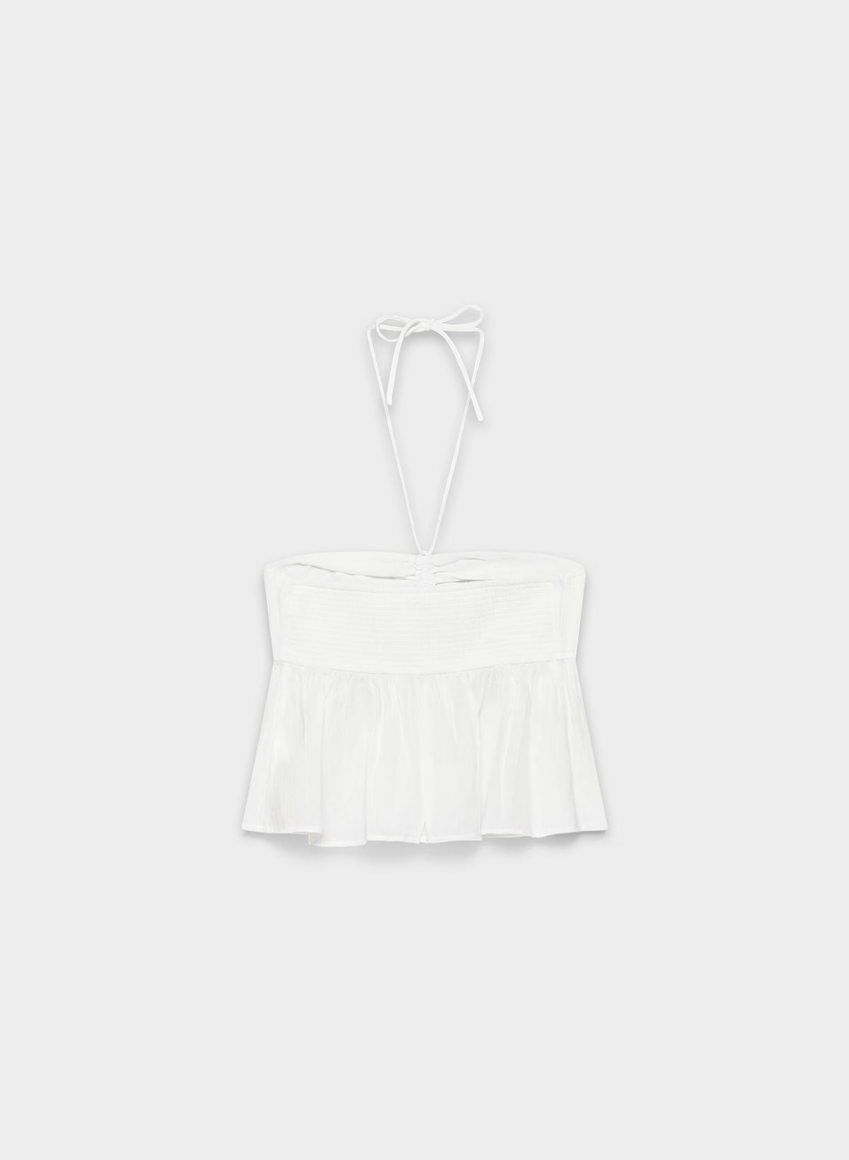 Cotton Halter Top - Navy