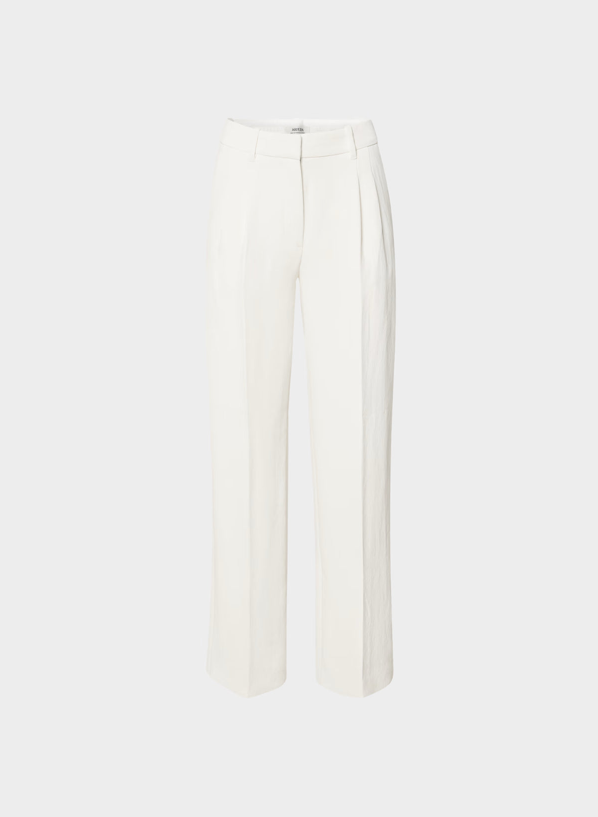 High-Rise Wide-Leg Crepe Trousers - Sand