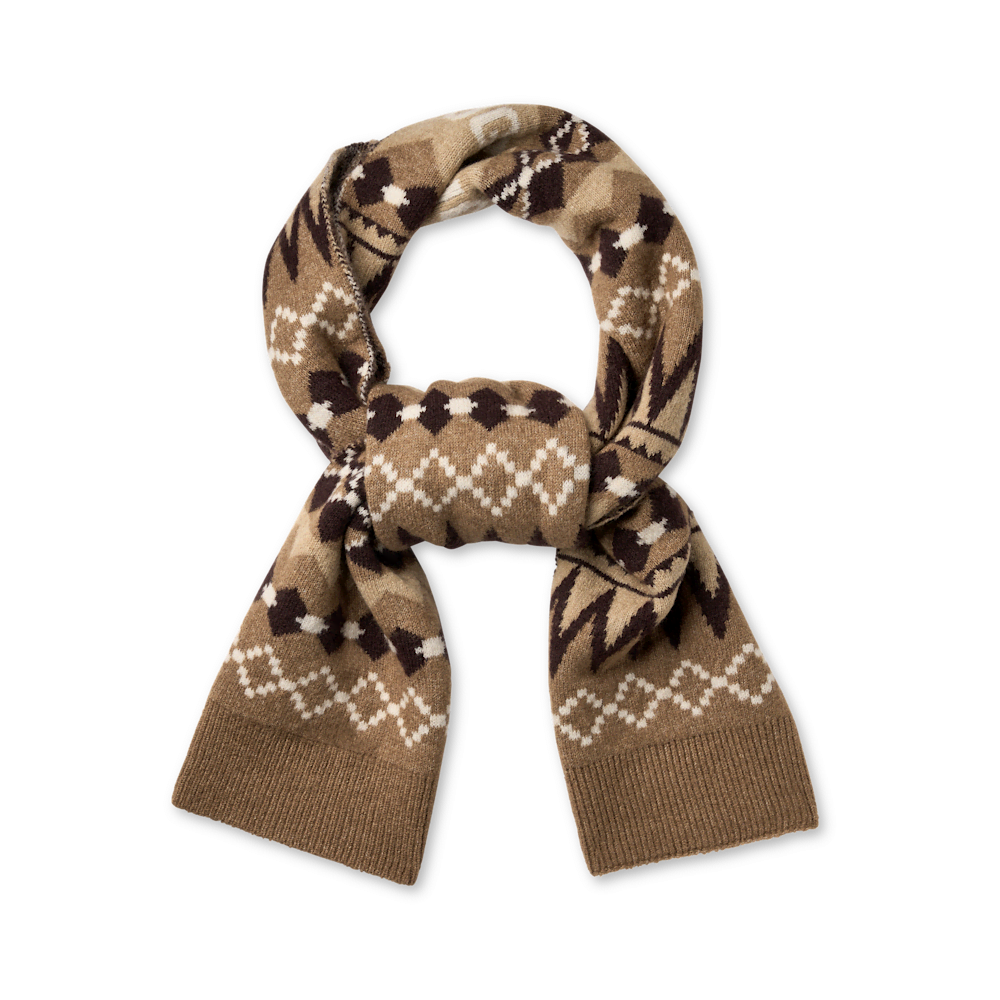 Women's Fair Isle Knit Scarf