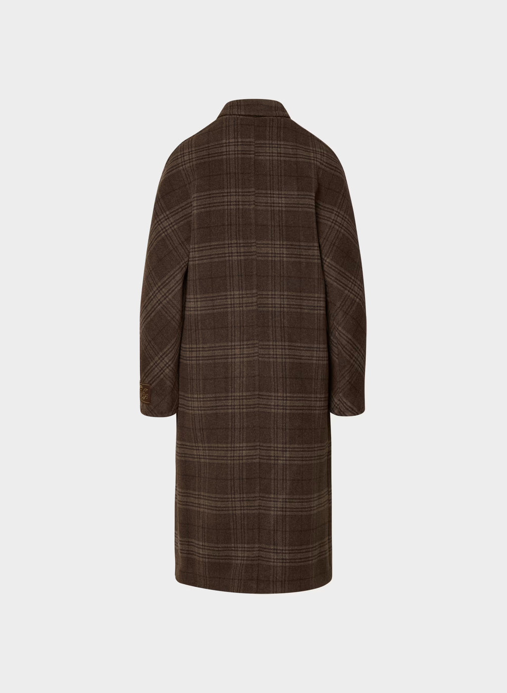 Double-Breasted Wool Cashmere Coat - Herringbone