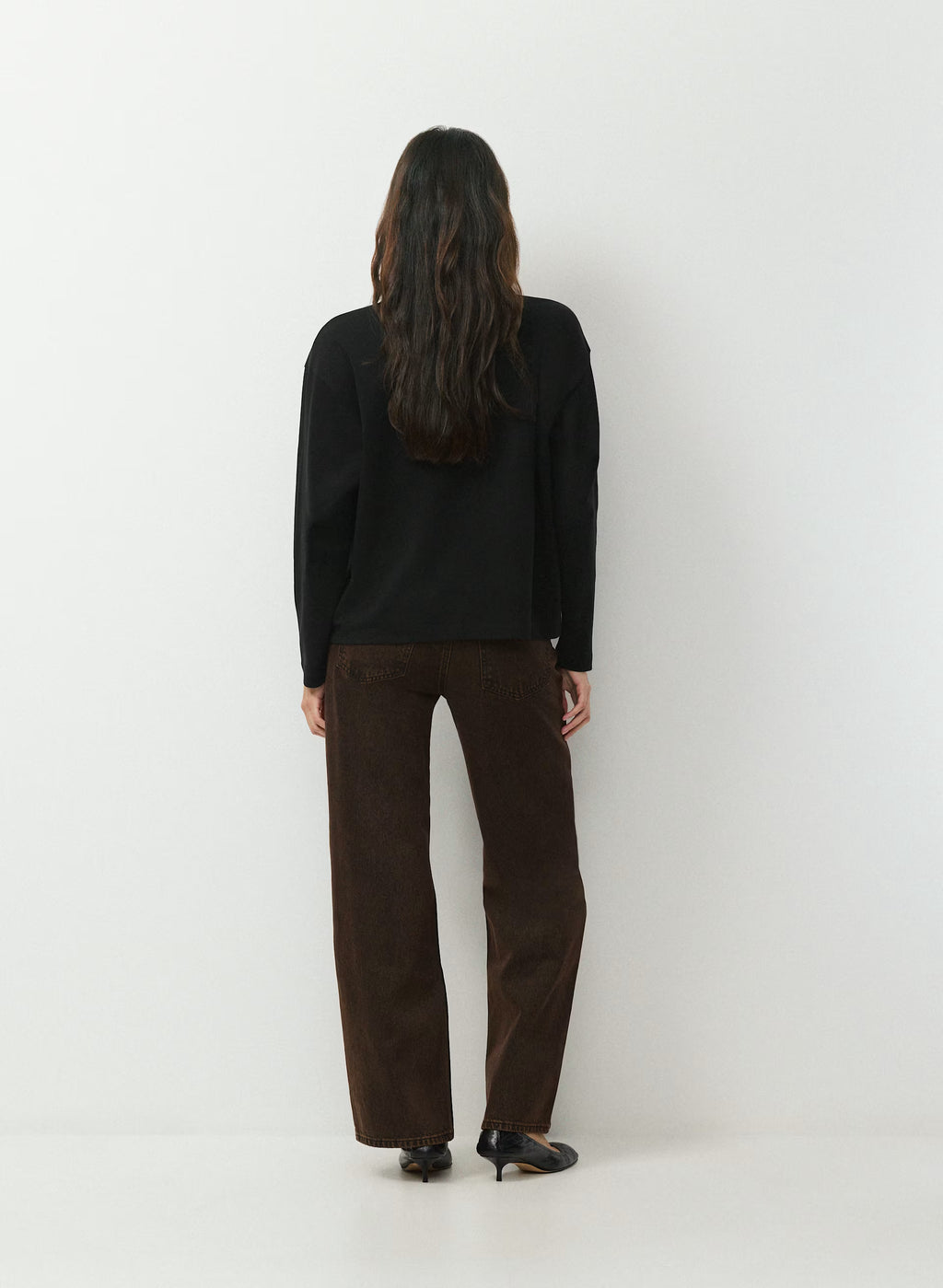 Low-Rise Wide-Leg Jeans - Dark Blue