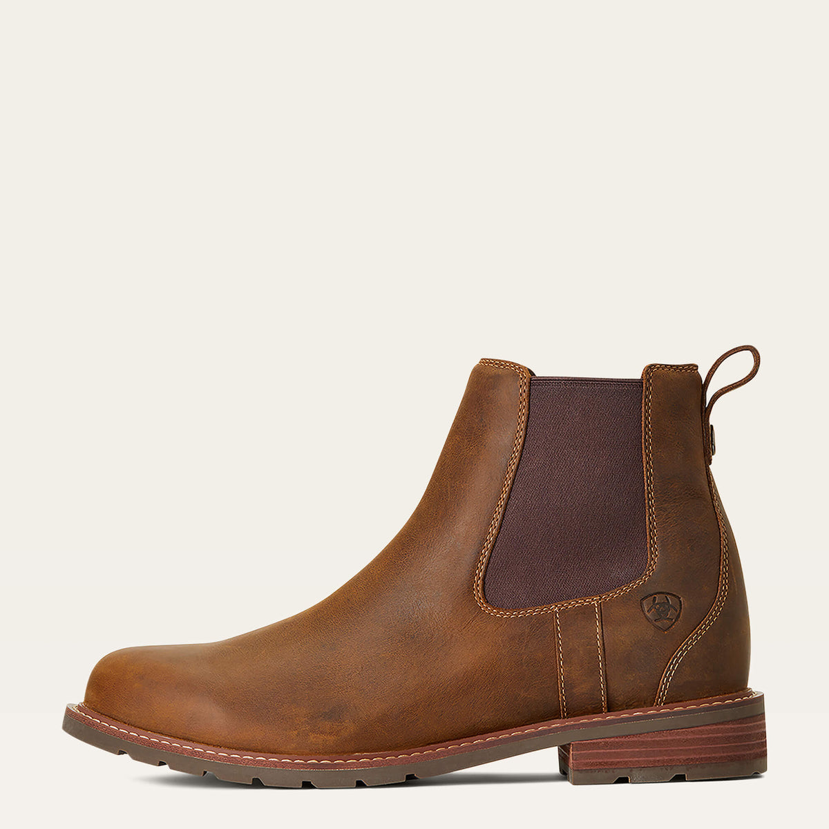 Waterproof Leather Chelsea Boot - Brown