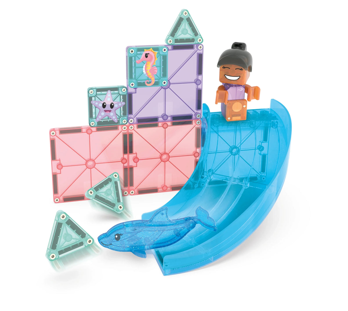 13-Piece Dolphin Bay Magnetic Building Set
