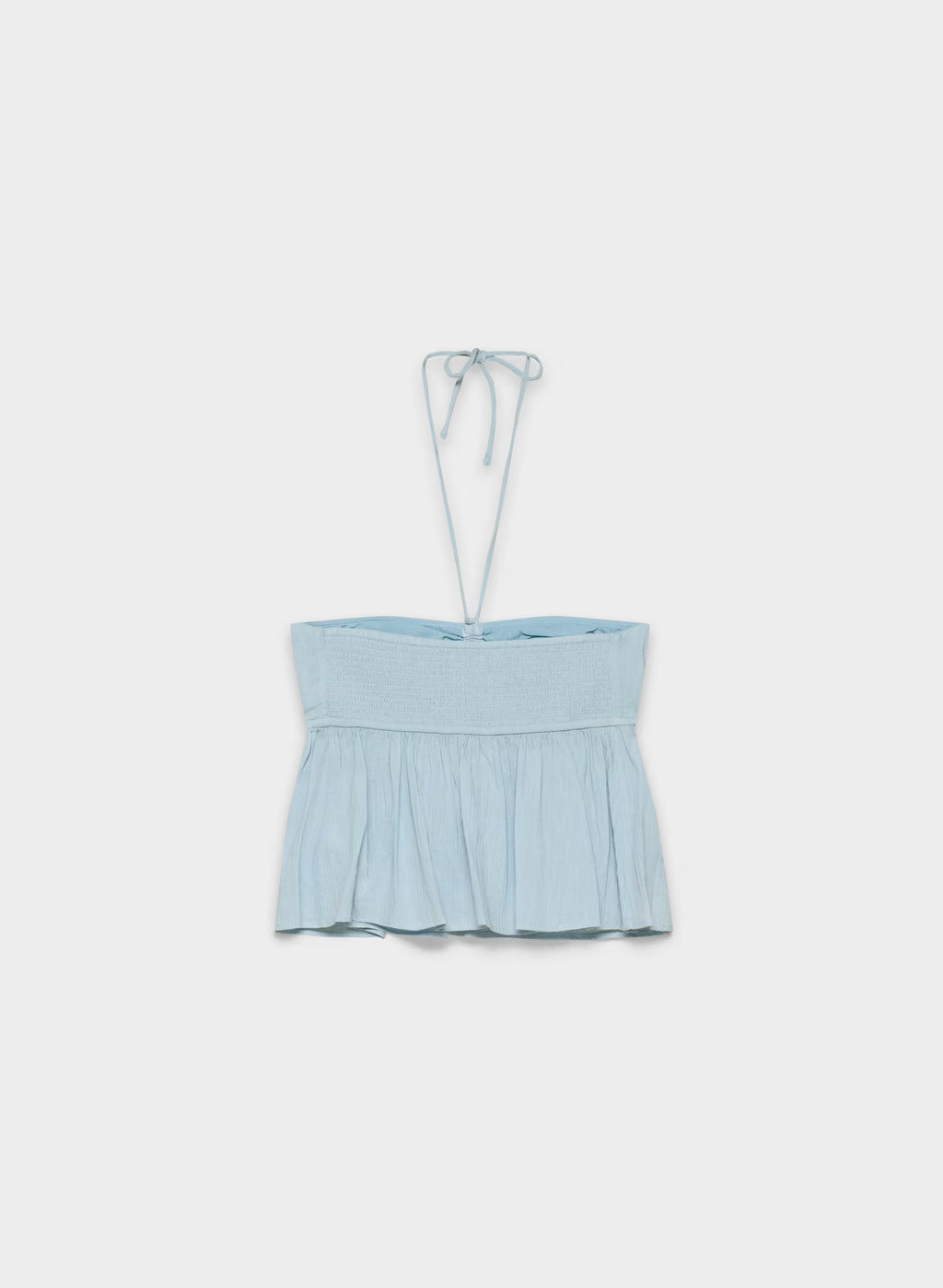 Cotton Halter Top - Navy
