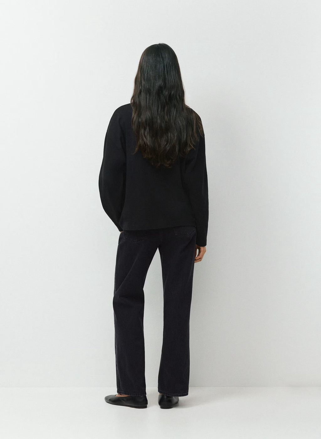 Low-Rise Wide-Leg Jeans - Dark Blue