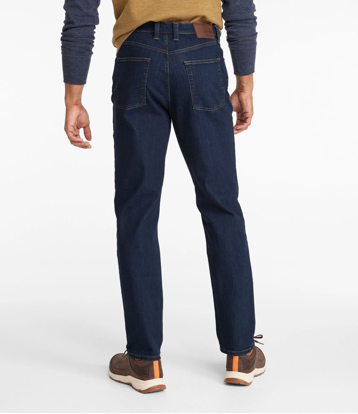 Men's Stretch Straight-Leg Jeans - Tan