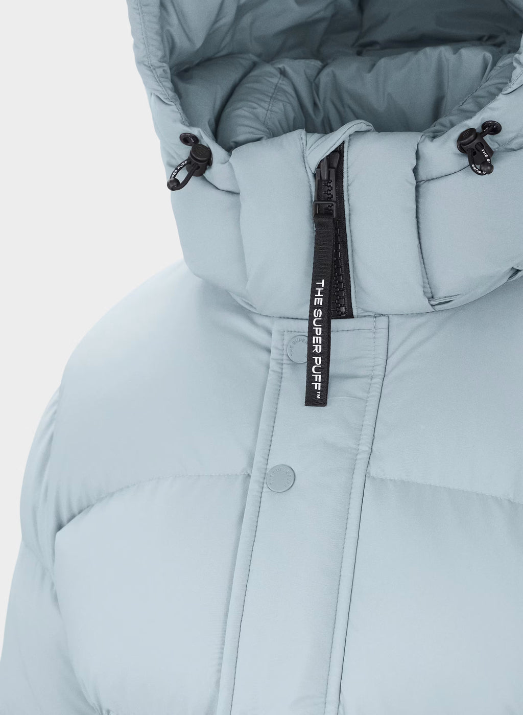 Long Down Puffer Jacket - Blue
