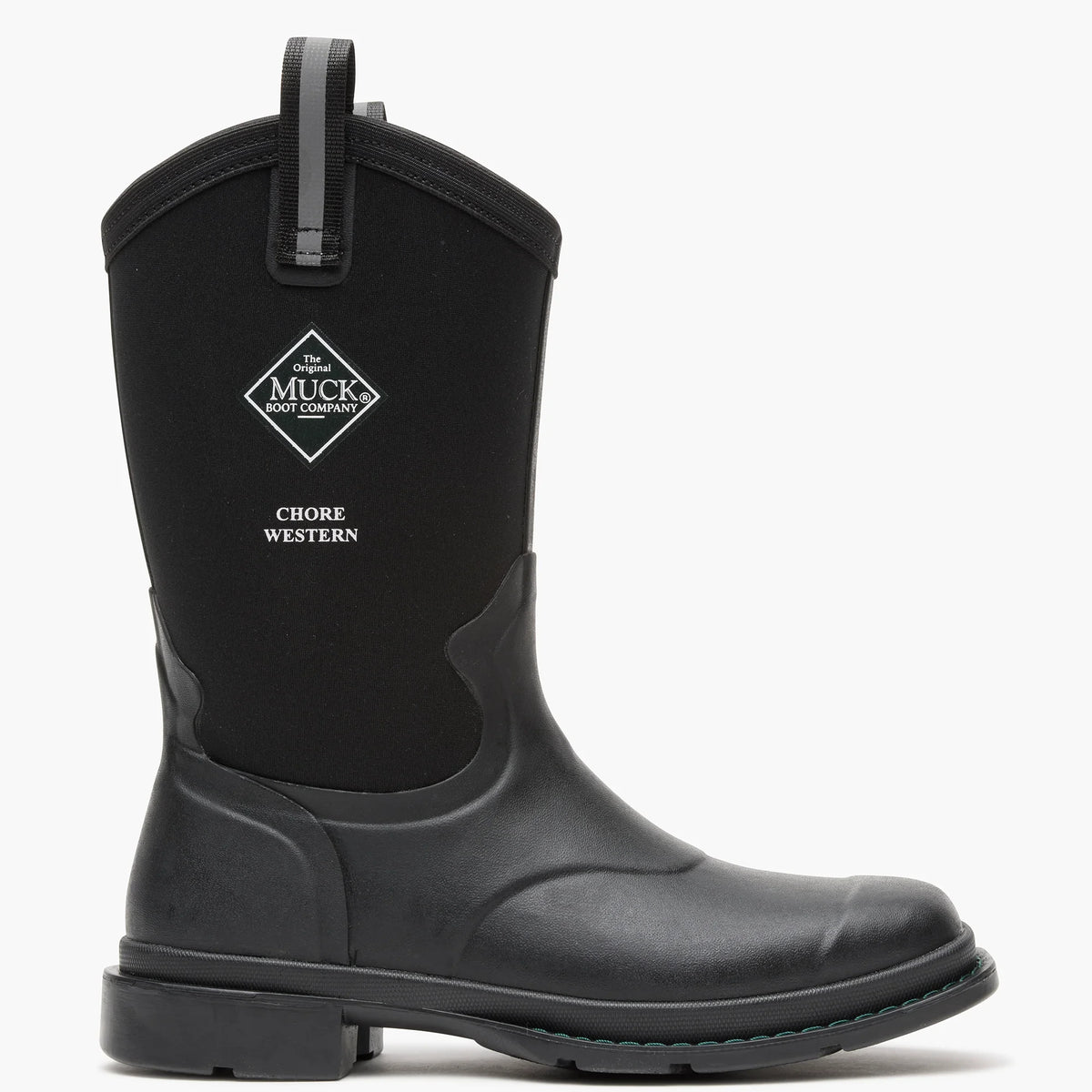 Women's Waterproof Western Work Boots - Black