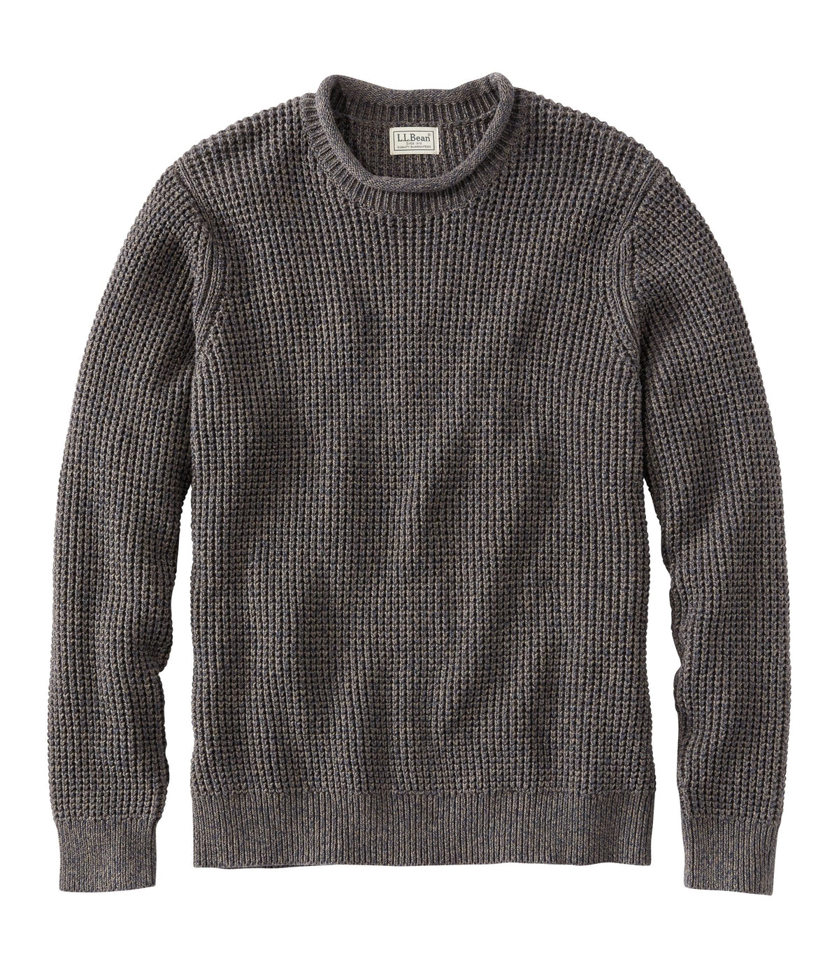 Men's Organic Cotton Waffle Knit Sweater - Indigo