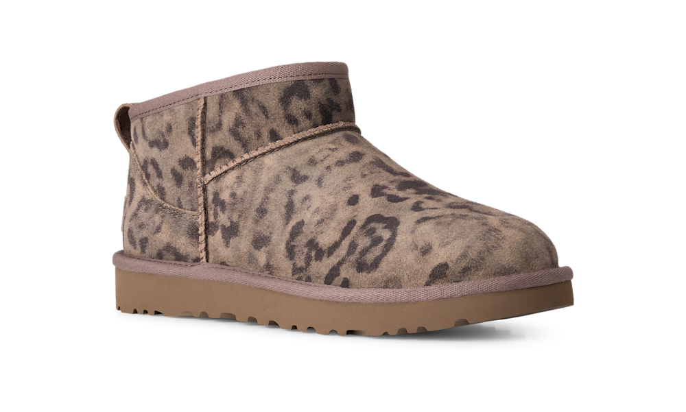 Women's Suede Mini Boot - Cheetah Print