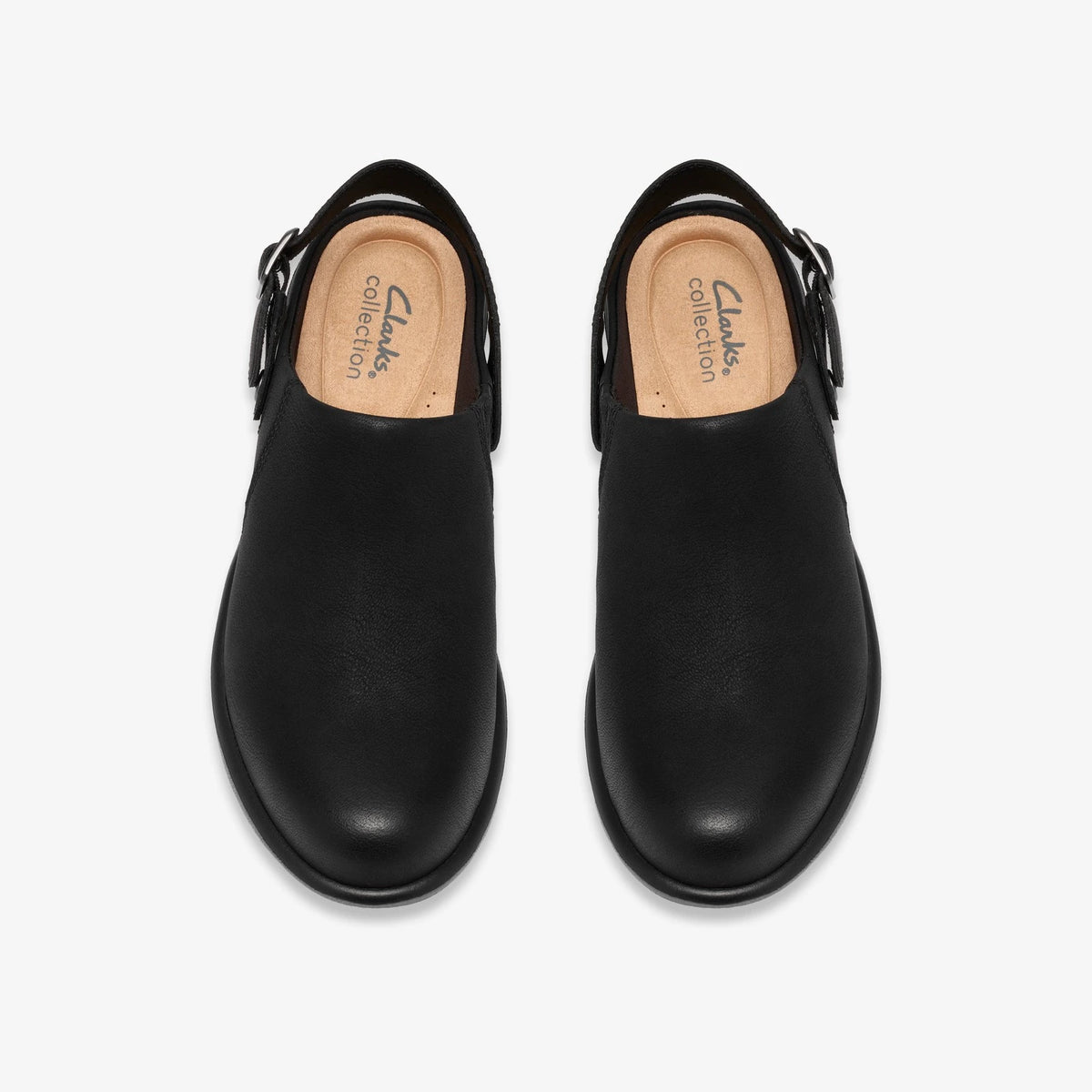 Leather Convertible Mule - Black