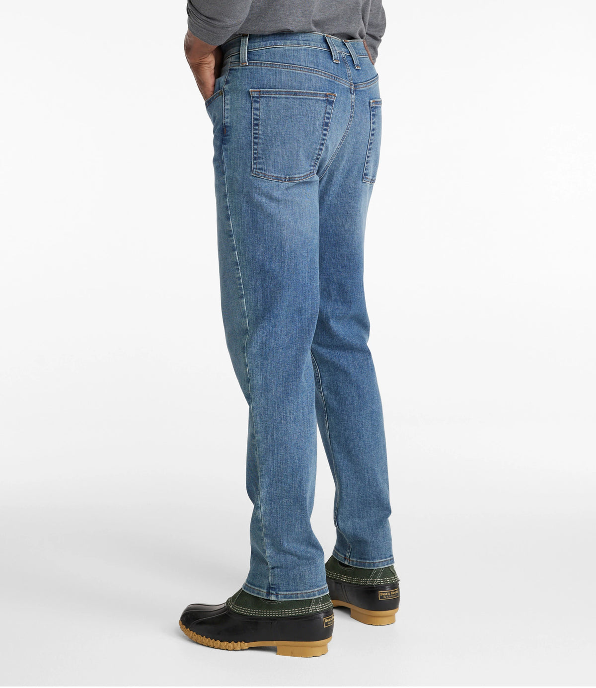 Men's Stretch Straight-Leg Jeans - Tan