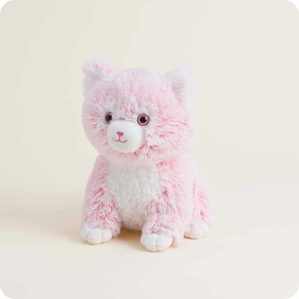 Microwavable Weighted Kitten Plush - Pink