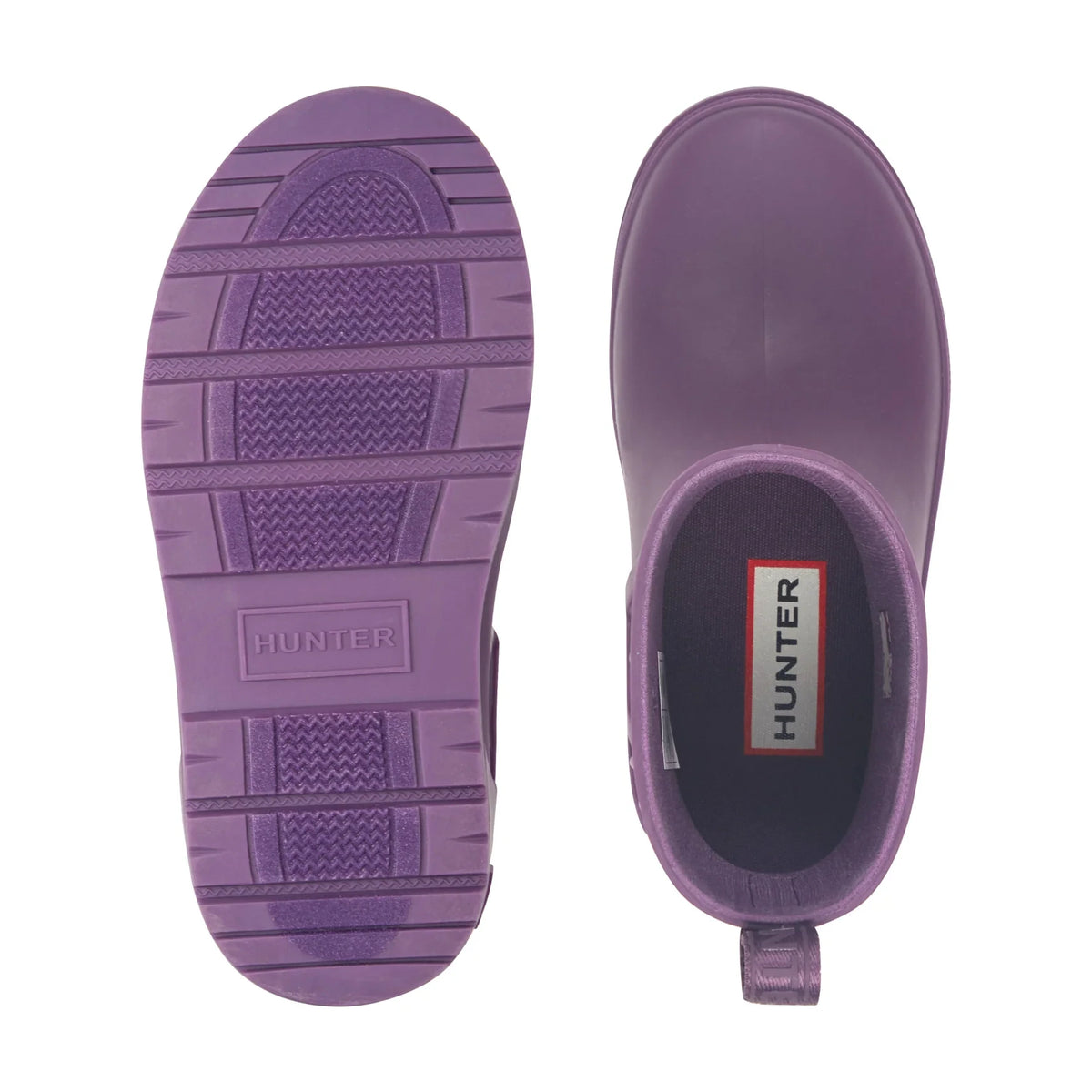 Kids' Waterproof Short Rain Boots - Dark Purple