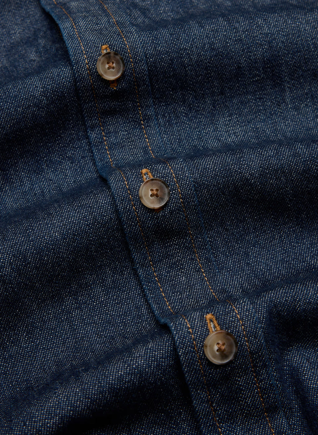 Oversized Hemp Blend Denim Shirt - Indigo