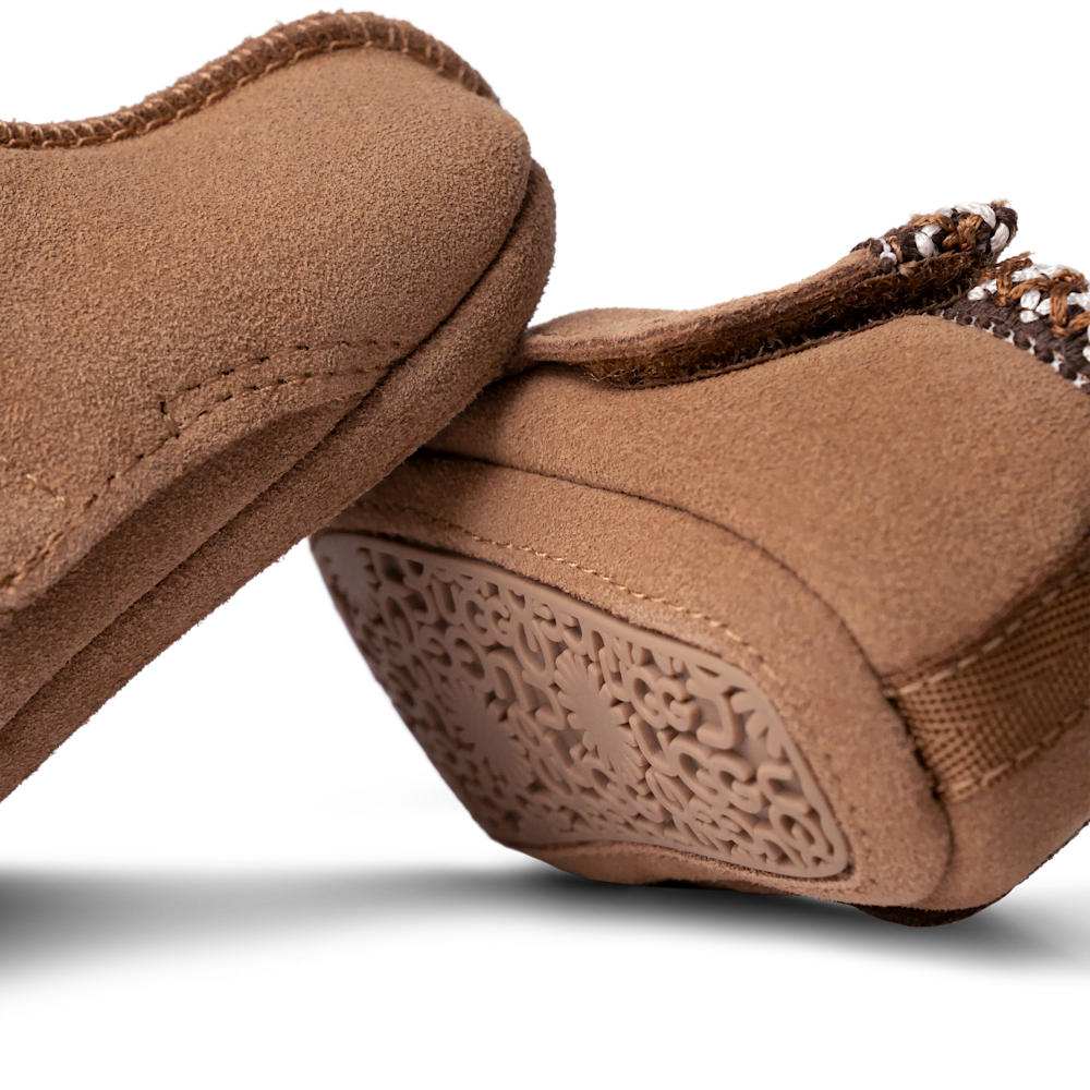 Baby Suede Hook-and-Loop Slippers