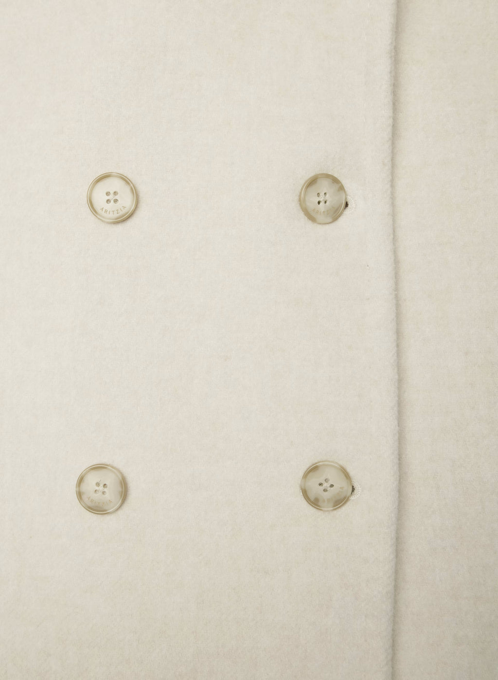 Double-Breasted Wool Cashmere Coat - Herringbone