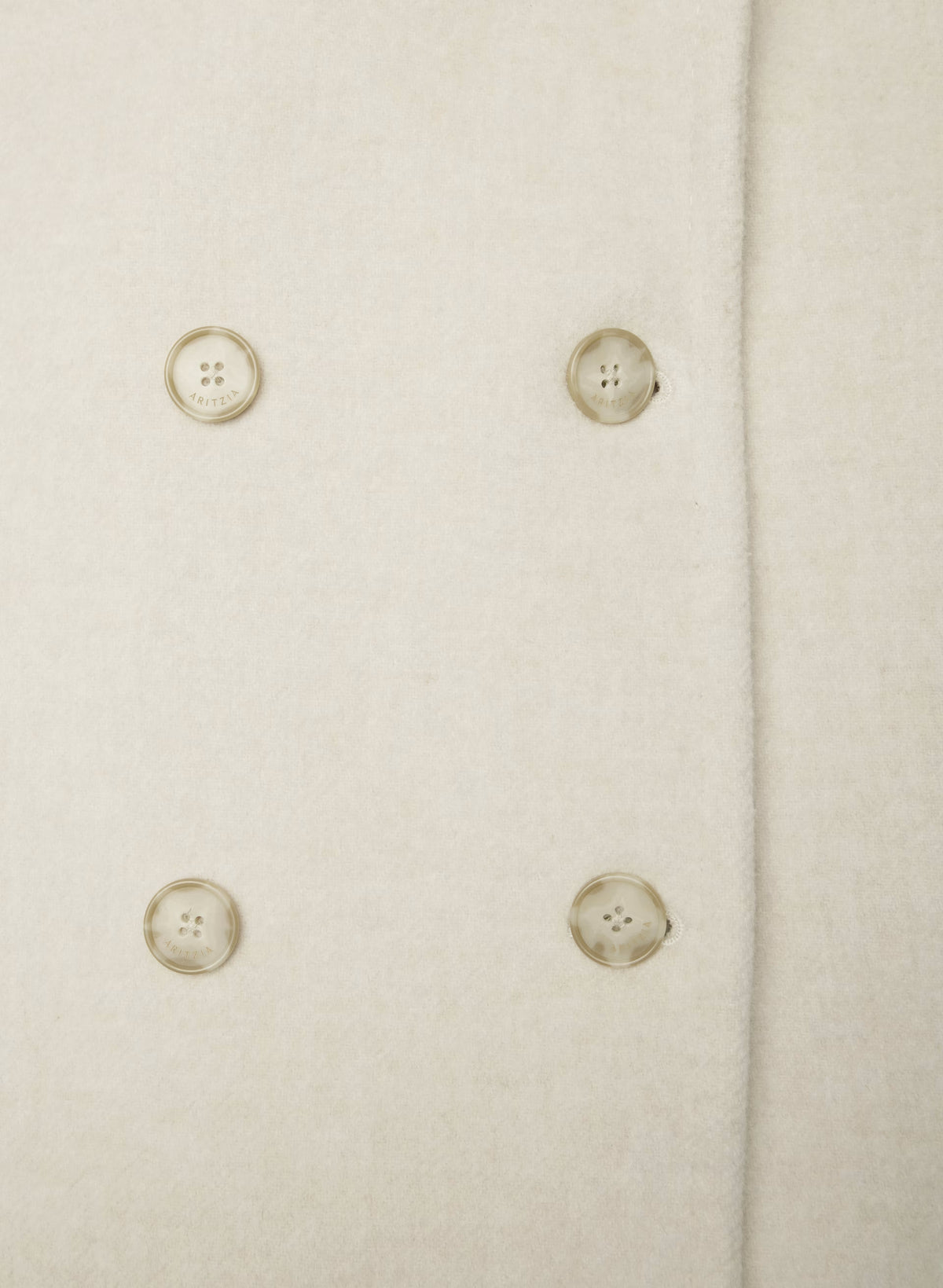 Double-Breasted Wool Cashmere Coat - Herringbone