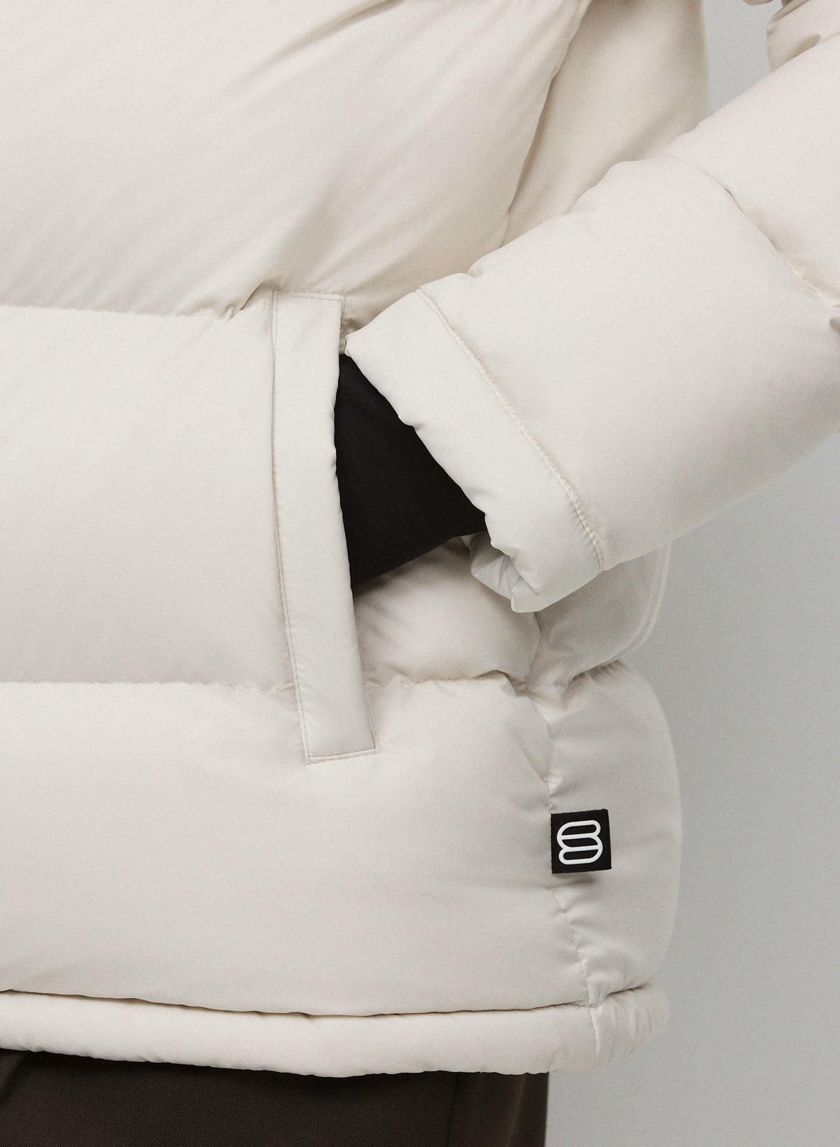 Long Down Puffer Jacket - Blue