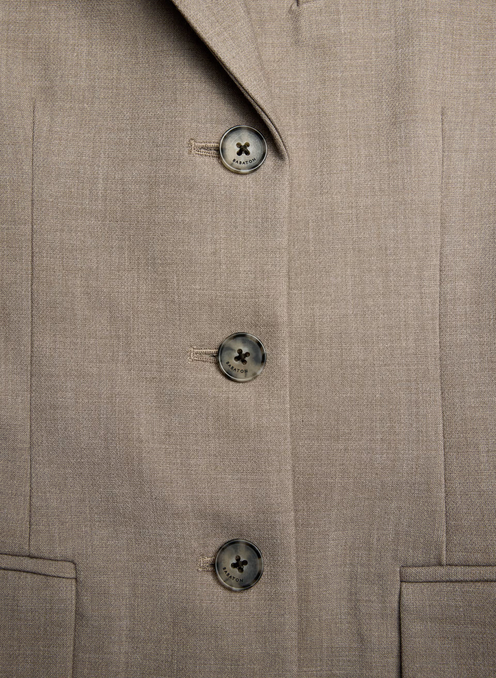 Single-Breasted Stretch Blazer - Brown Check