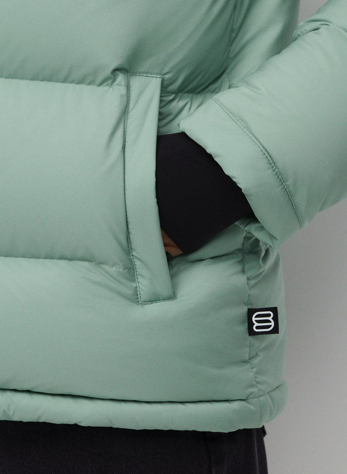 Long Down Puffer Jacket - Blue