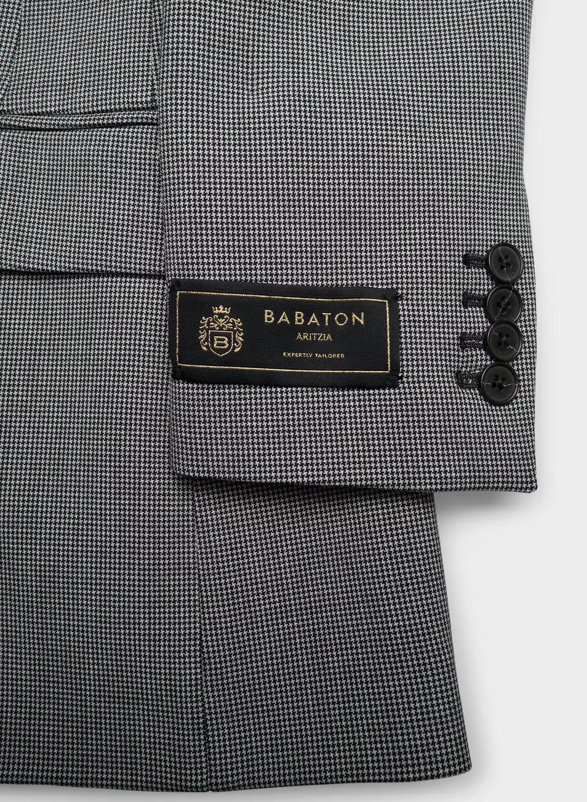 Single-Breasted Stretch Blazer - Brown Check