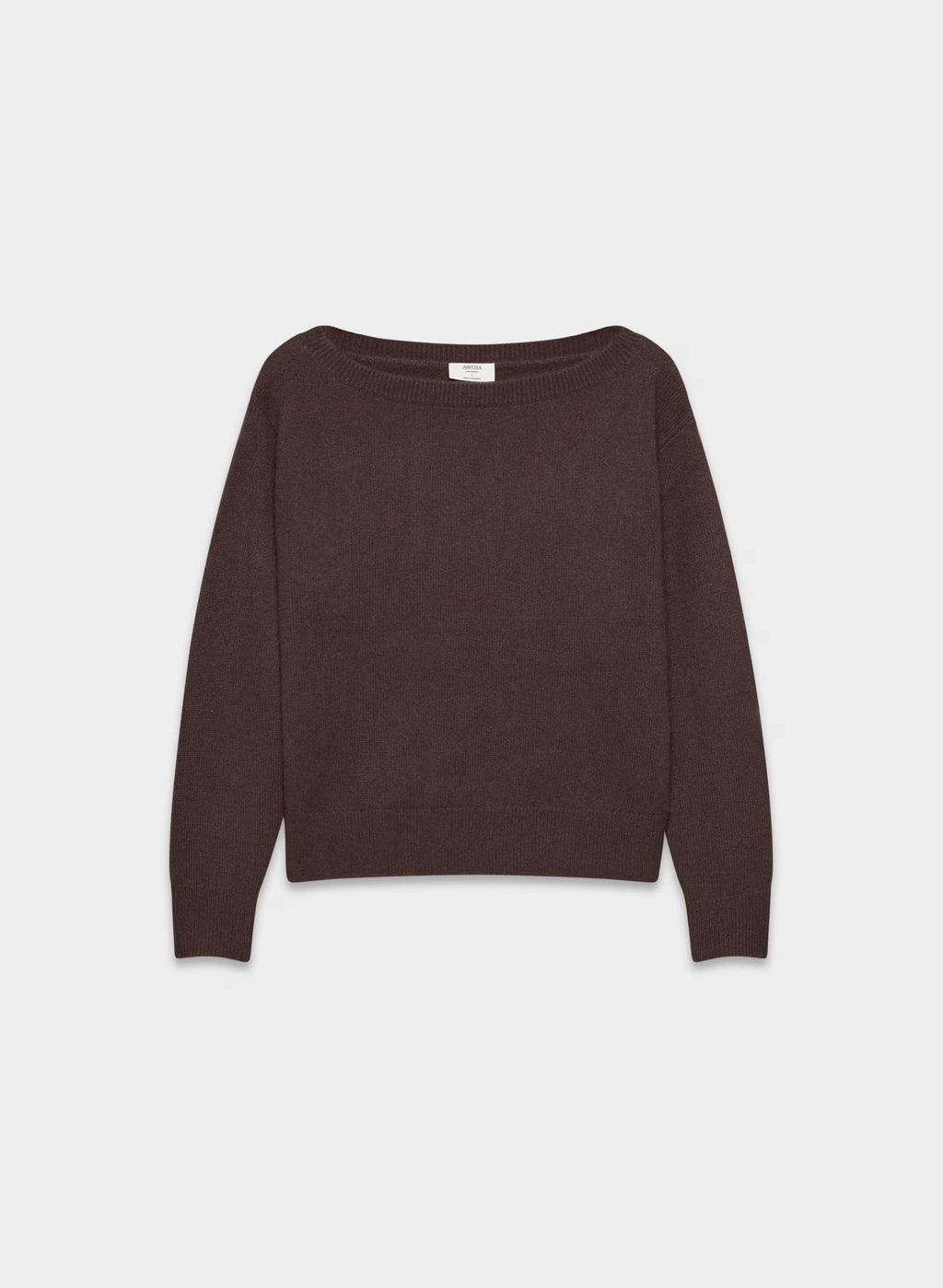 Cashmere Boatneck Sweater - Heather Gray