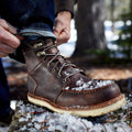 Men's Leather Lace-Up Work Boots - Tan