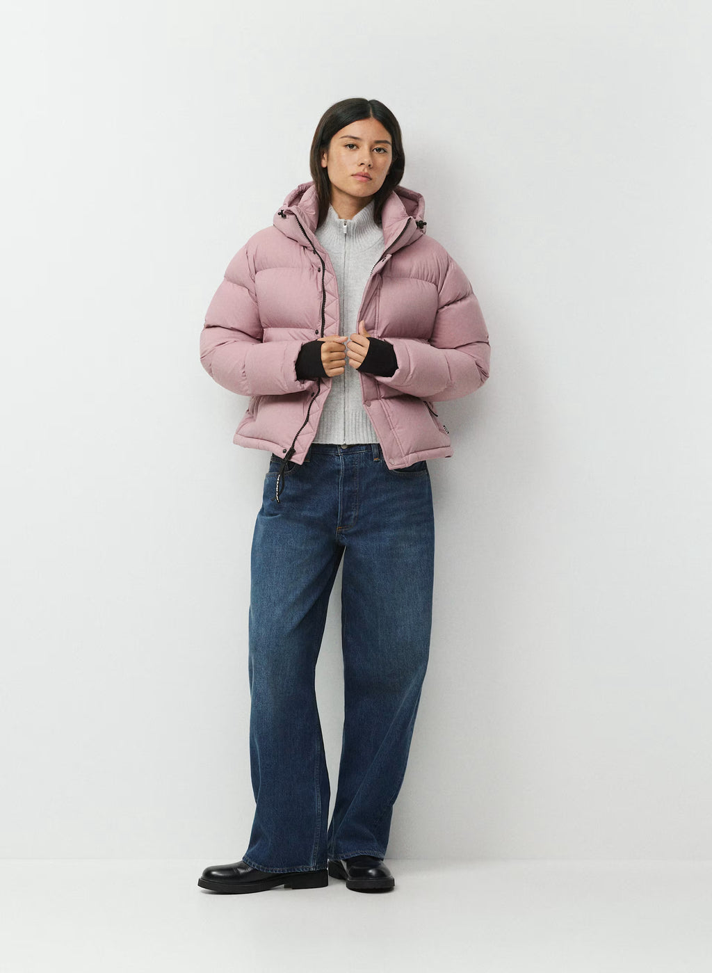 Short Down Puffer Jacket - Blue