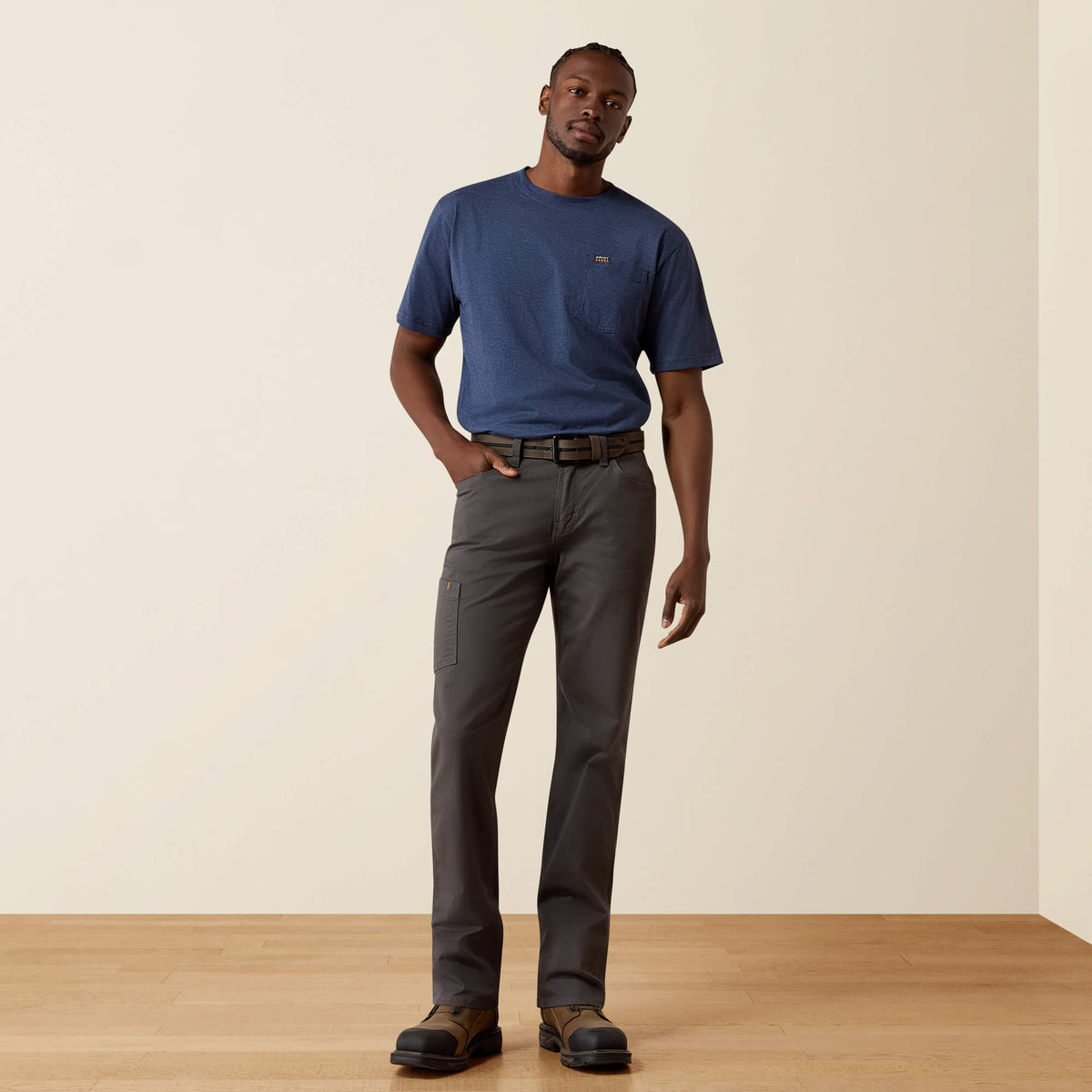 Men's Slim Stretch Canvas Work Pants - Gray