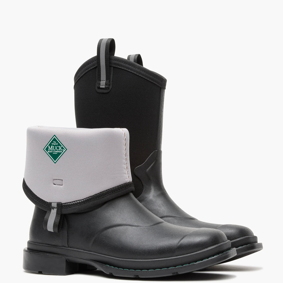 Women's Waterproof Western Work Boots - Black