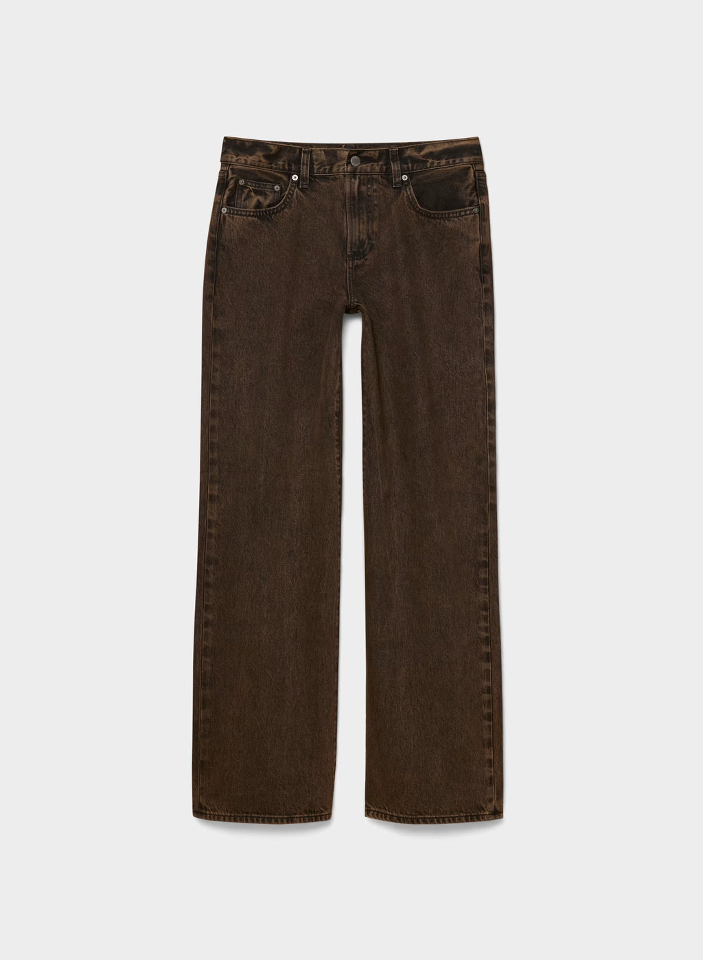 Low-Rise Wide-Leg Jeans - Dark Blue