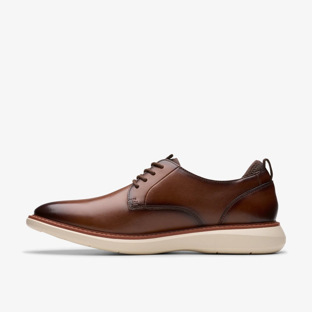 Burnished Leather Oxford - Dark Tan