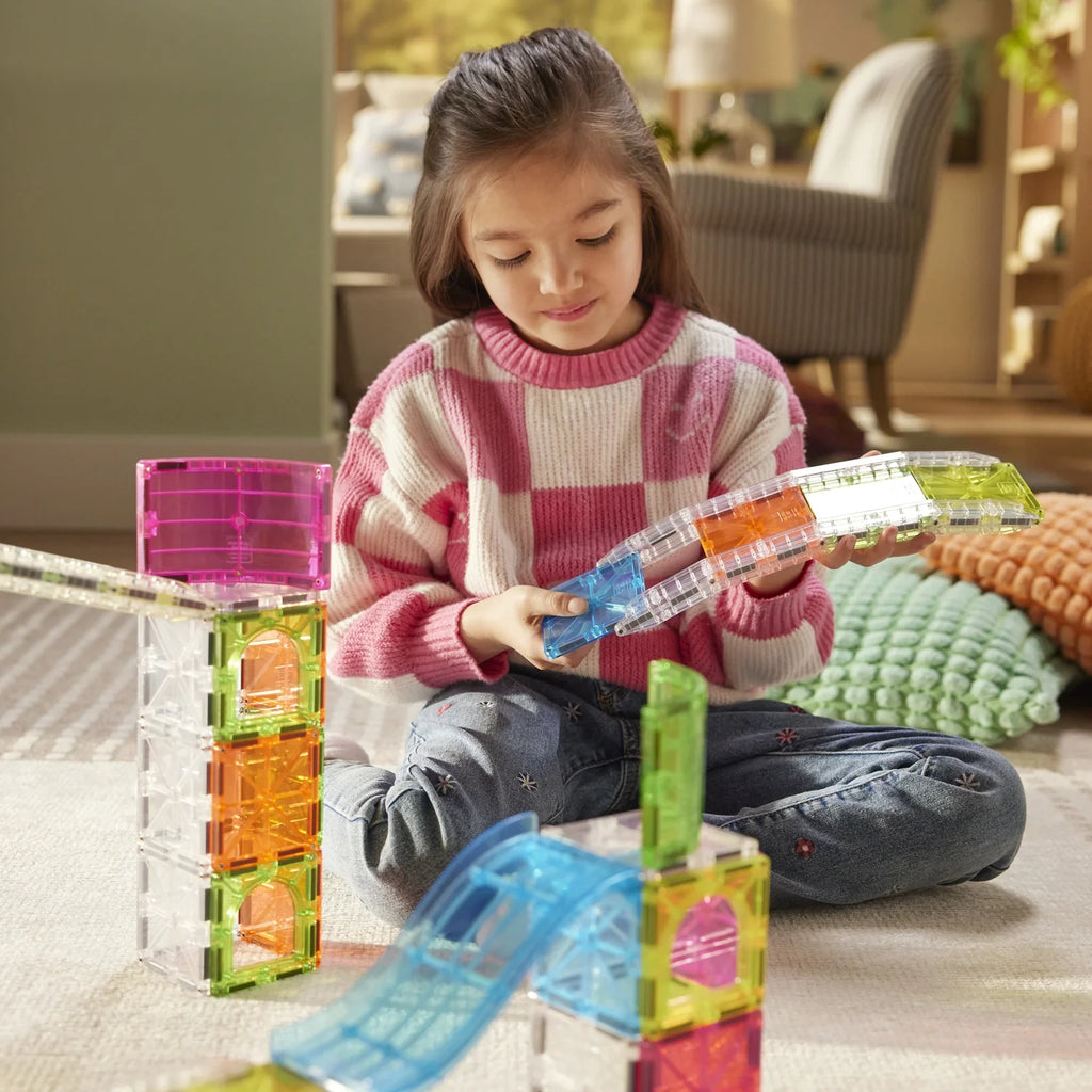 80-Piece Magnetic Ball Run Building Set