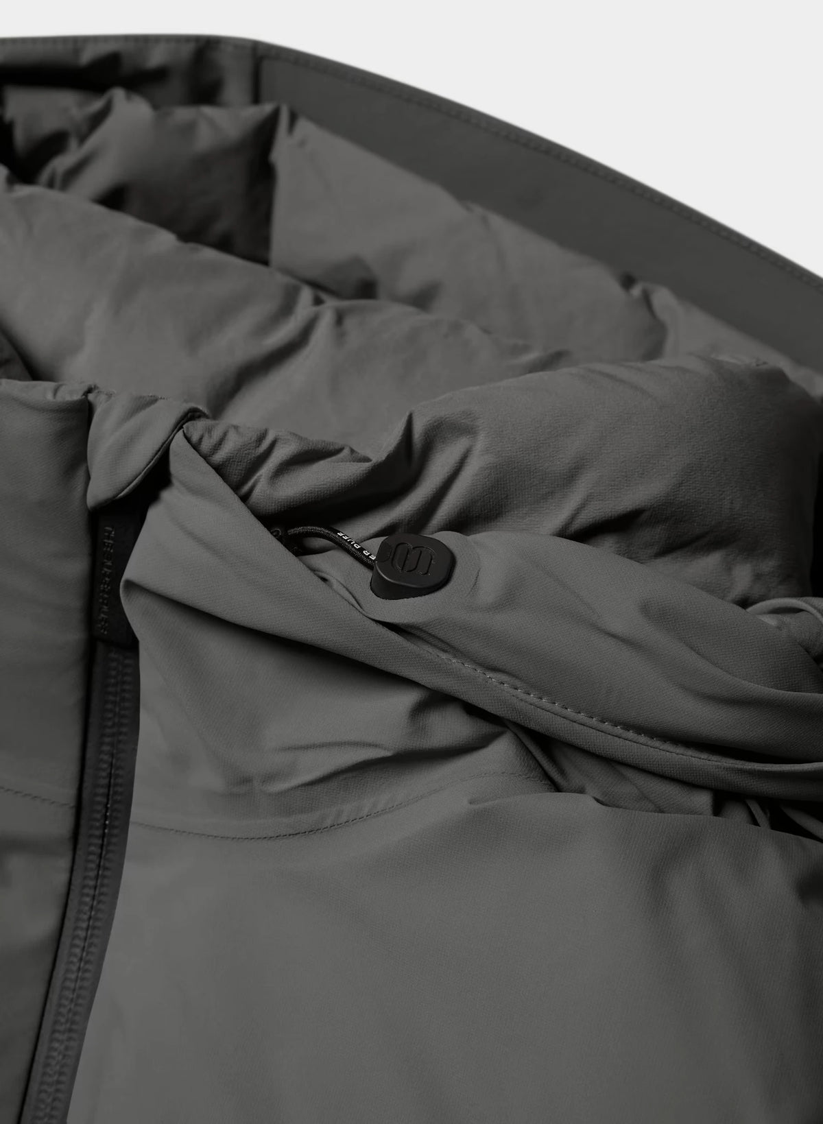 Waterproof Long Down Puffer Coat - Gray