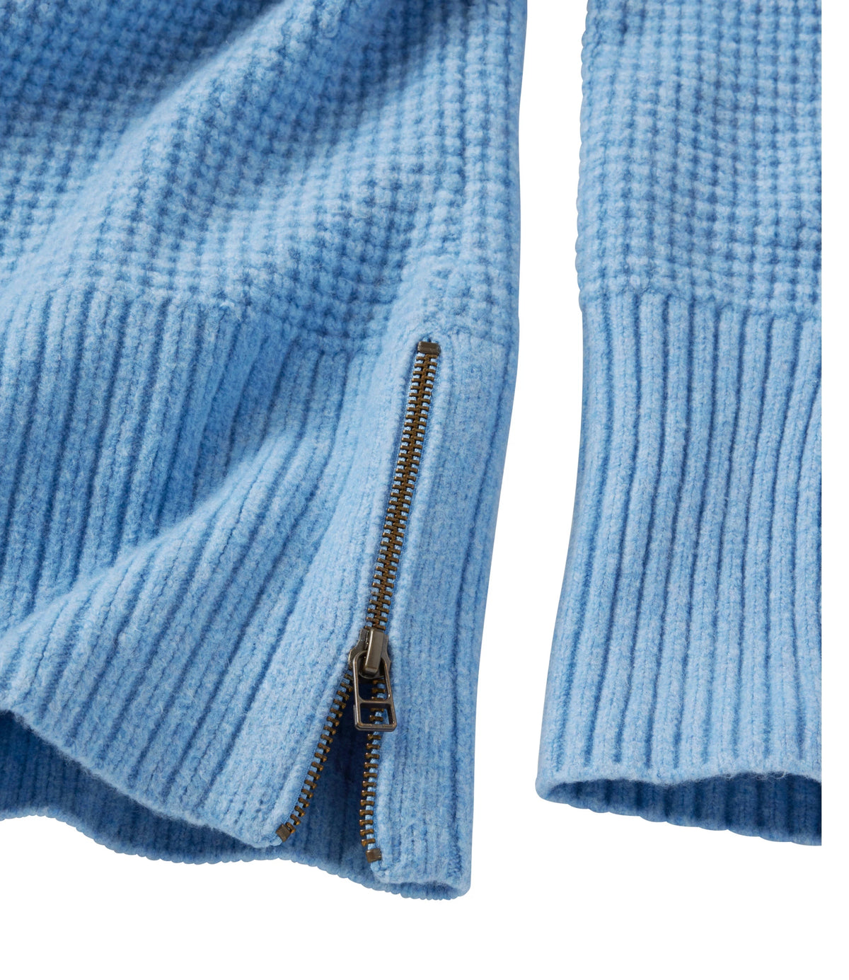 Women's Waffle Crewneck Sweater - Rustic Red